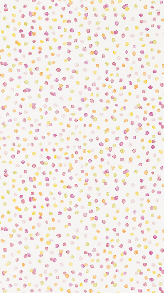 Scion Lots of Dots Blancmange/Raspberry/Citrus Wallpaper
