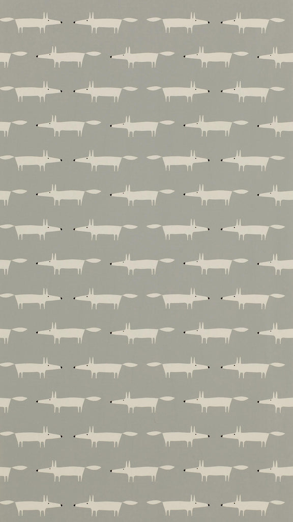 Scion Little Fox Silver Wallpaper