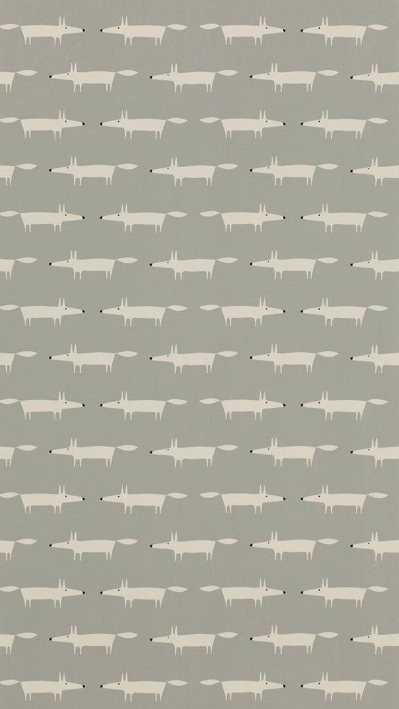 Scion Little Fox Silver Wallpaper