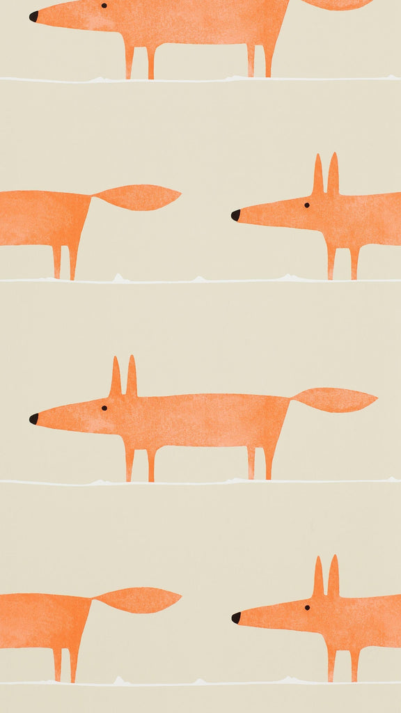 Scion Mr Fox Ginger Wallpaper
