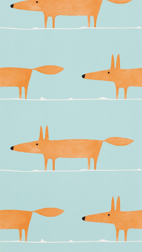 Scion Mr Fox Auburn Wallpaper