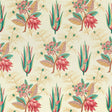 Zoffany Desert Flower II Crimson/Teal Fabric
