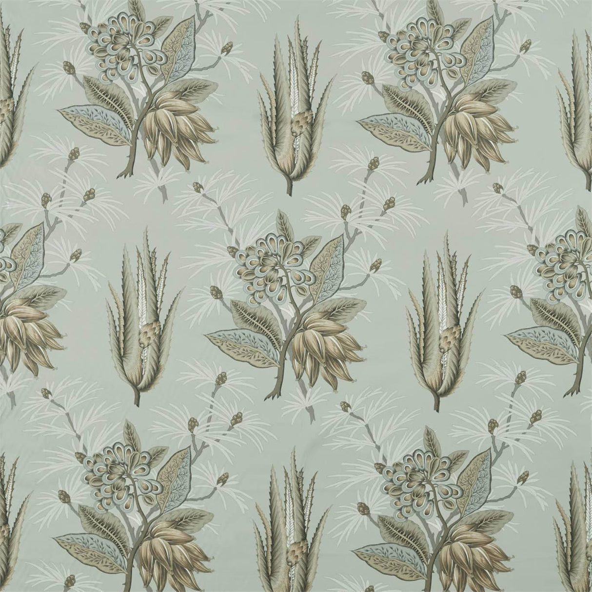 Zoffany Desert Flower II Stone Fabric