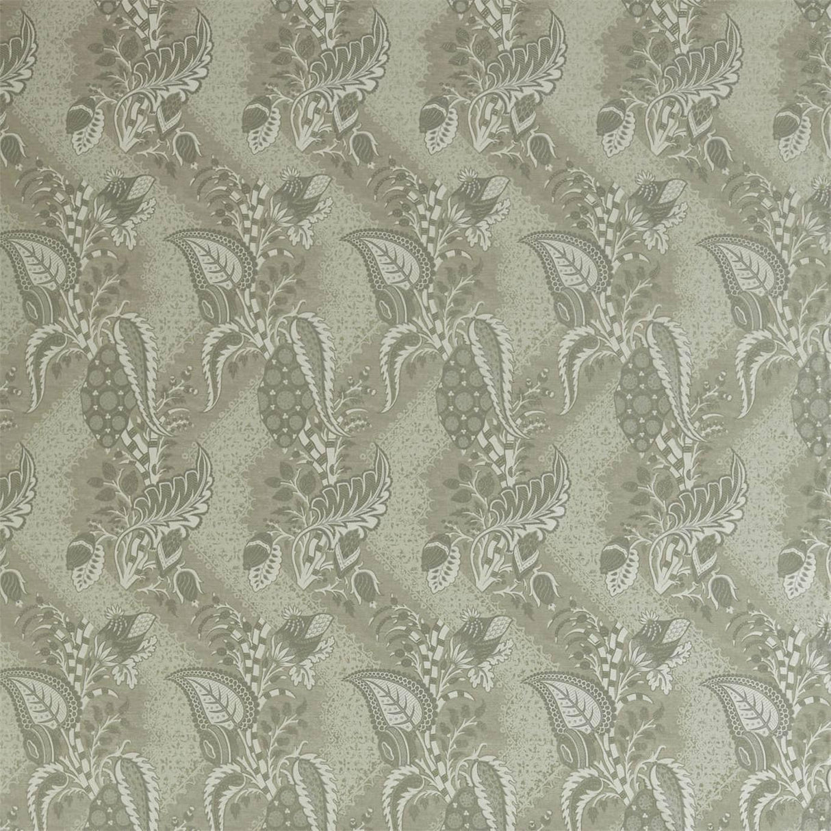 Zoffany Bizarre Velvet Platinum Grey Fabric