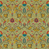 Zoffany Oiseaux de Paradis Embroidery Olivine Fabric