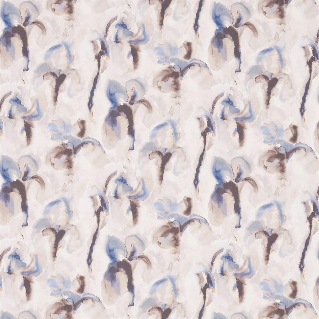 Zoffany Water Iris Ink/Charcoal Fabric