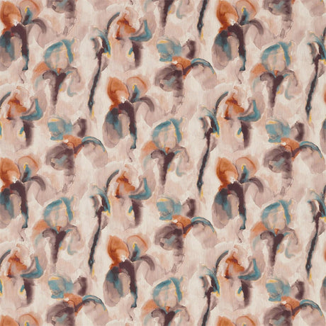Zoffany Water Iris Peacock/Copper Fabric