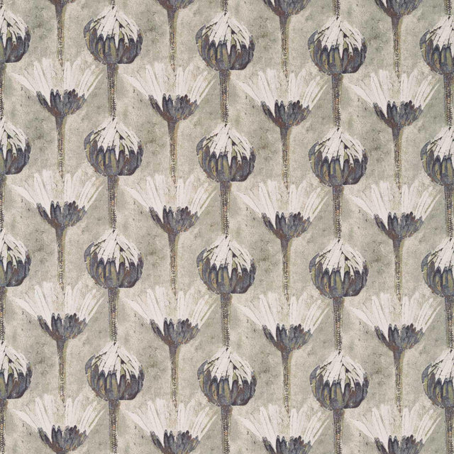 Zoffany Marketa Blue Umber Fabric