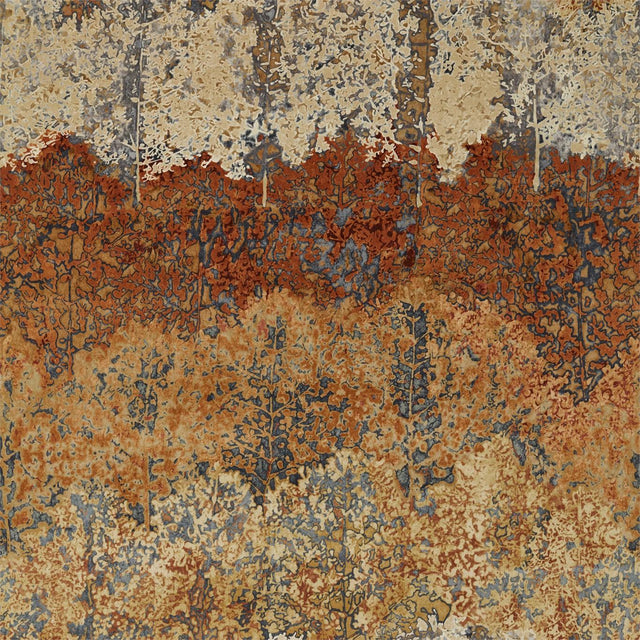 Zoffany Belvoir Blue/Amber Fabric