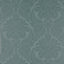 Zoffany Malmaison Damask Teal Wallpaper