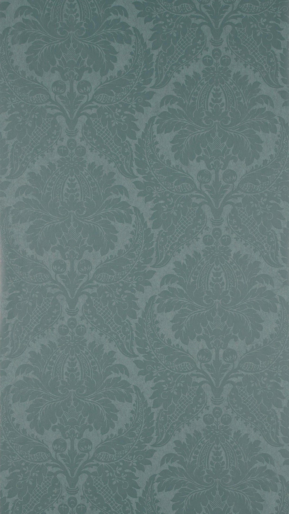 Zoffany Malmaison Damask Teal Wallpaper