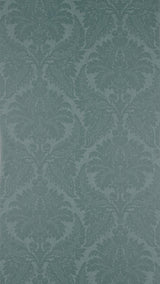 Zoffany Malmaison Damask Teal Wallpaper