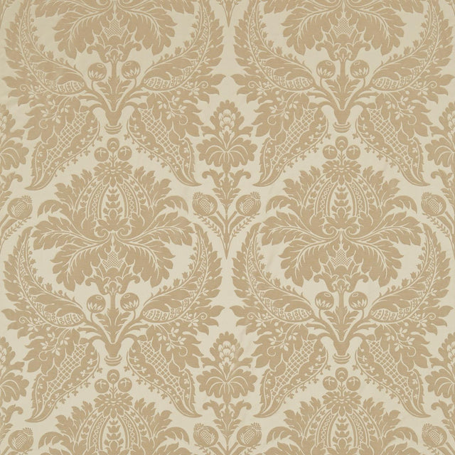 Zoffany Malmaison Damask Pale Gold Fabric