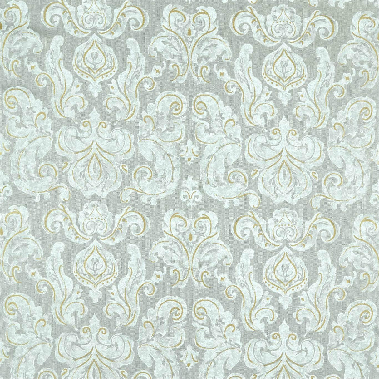 Zoffany Brocatello Impasto Silver Fabric