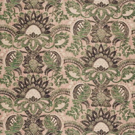 Zoffany Pomegranate Print Tuscan Pink/Huntsman Green Fabric