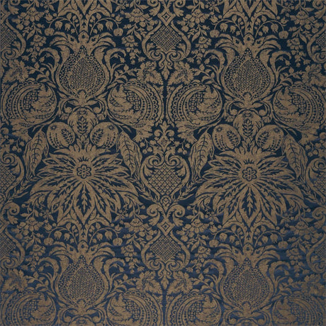 Zoffany Mitford Weave Prussian Copper Fabric