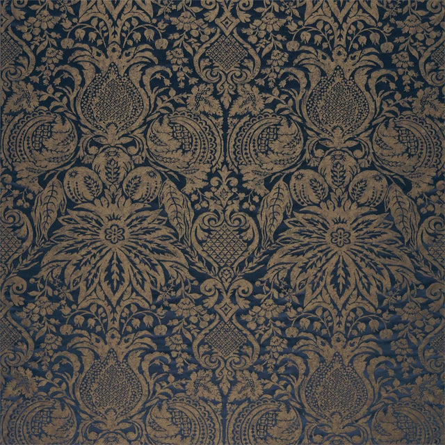 Zoffany Mitford Weave Prussian Copper Fabric