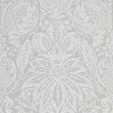 Zoffany Mitford Damask Platinum Grey Wallpaper