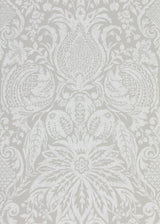 Zoffany Mitford Damask Platinum Grey Wallpaper