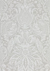 Zoffany Mitford Damask Platinum Grey Wallpaper