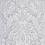 Zoffany Mitford Damask Empire Grey Wallpaper