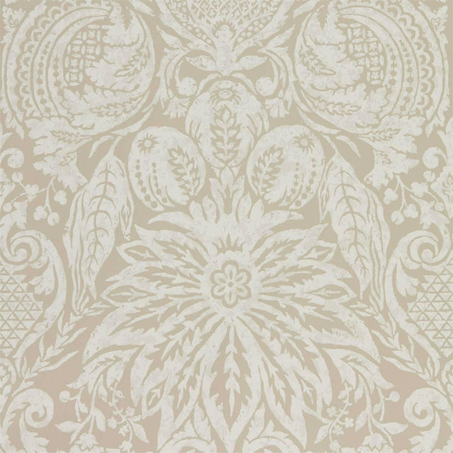 Zoffany Mitford Damask Stone Wallpaper