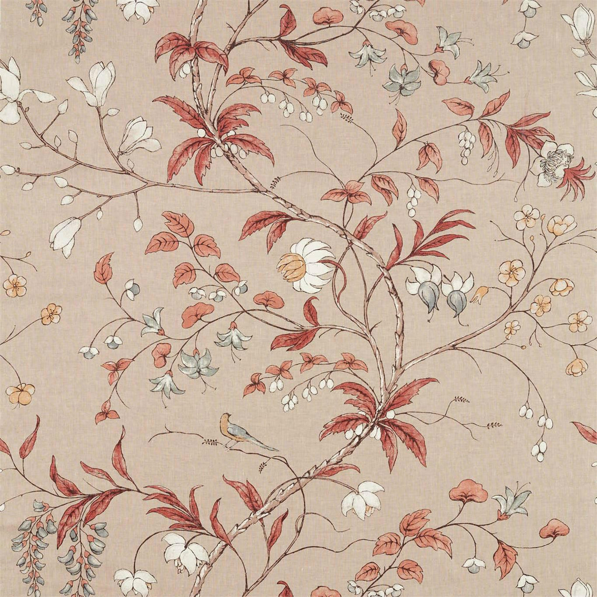 Zoffany Chambalon Trail Sunstone/Linen Fabric