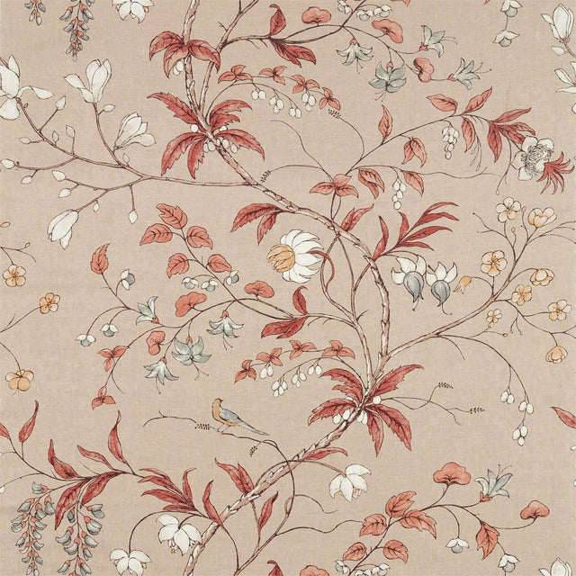 Zoffany Chambalon Trail Sunstone/Linen Fabric