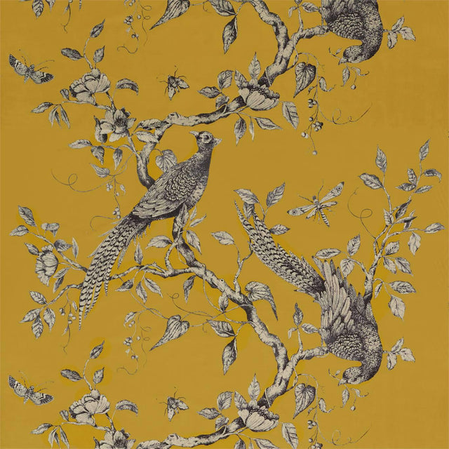 Zoffany Darnley Toile Velvet Tigers Eye Fabric