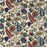 Zoffany Hardwick Crewel Sunstone/Indigo Fabric