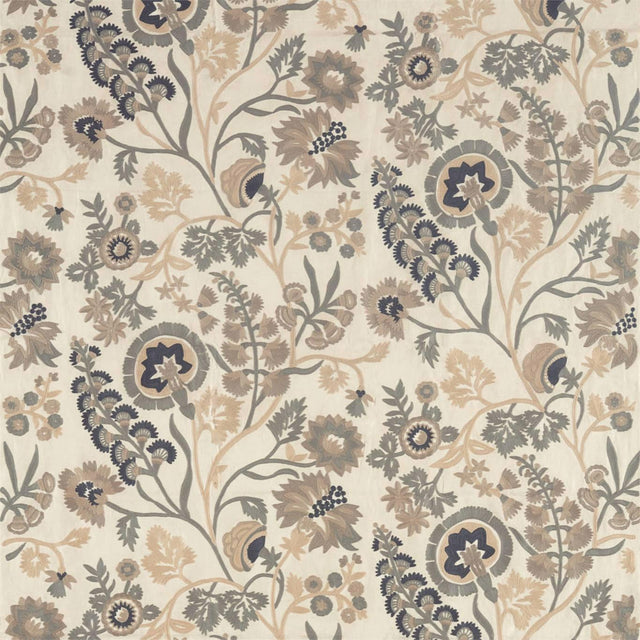 Zoffany Hardwick Crewel Fossil Fabric