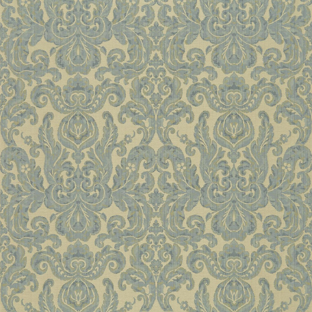 Zoffany Brocatello Blue Fabric