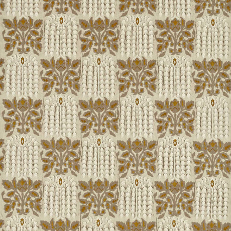 Zoffany Nirvani Embroidery Antique Gold Fabric