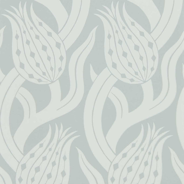 Zoffany Persian Tulip Quartz Grey Wallpaper