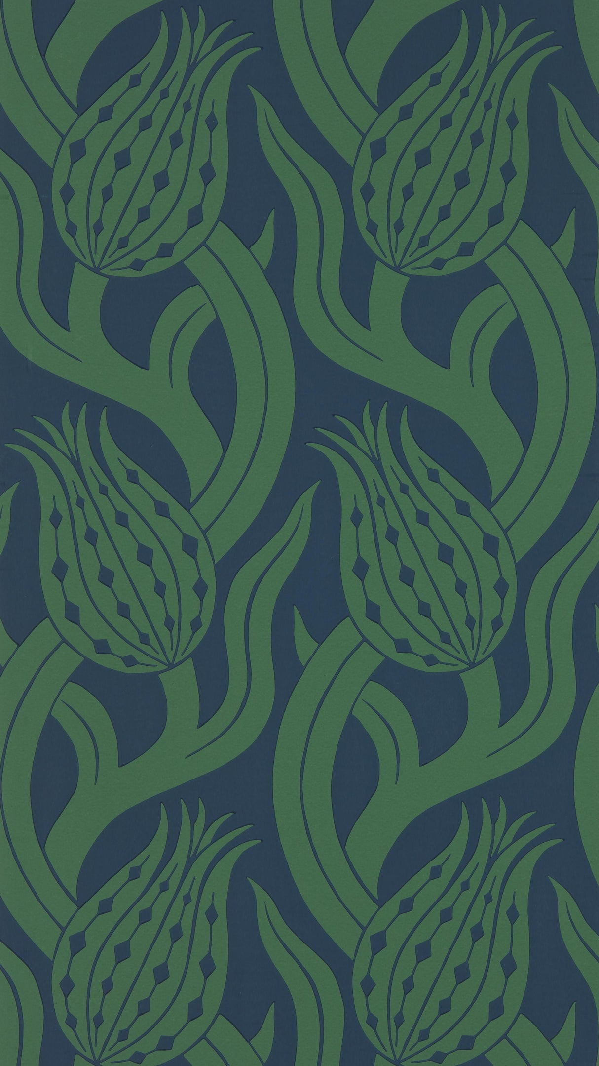 Zoffany Persian Tulip Poison Wallpaper