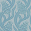 Zoffany Persian Tulip Blue Stone Wallpaper