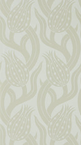 Zoffany Persian Tulip Silver Wallpaper