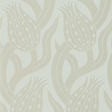 Zoffany Persian Tulip Silver Wallpaper