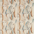 Zoffany Les Dames Peacock / Copper Fabric