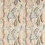 Zoffany Les Dames Peacock / Copper Fabric