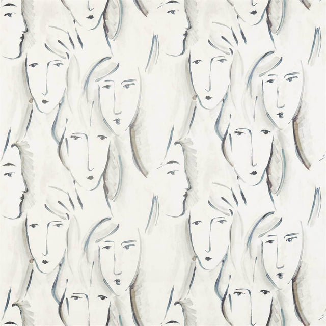 Zoffany Les Dames Charcoal Fabric