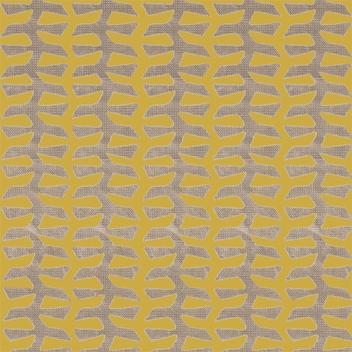 Zoffany Verdi Applique Tigers Eye Fabric