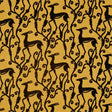 Zoffany Deco Deer Tigers Eye/Vine Black Fabric