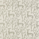 Zoffany Deco Deer Empire Grey Fabric