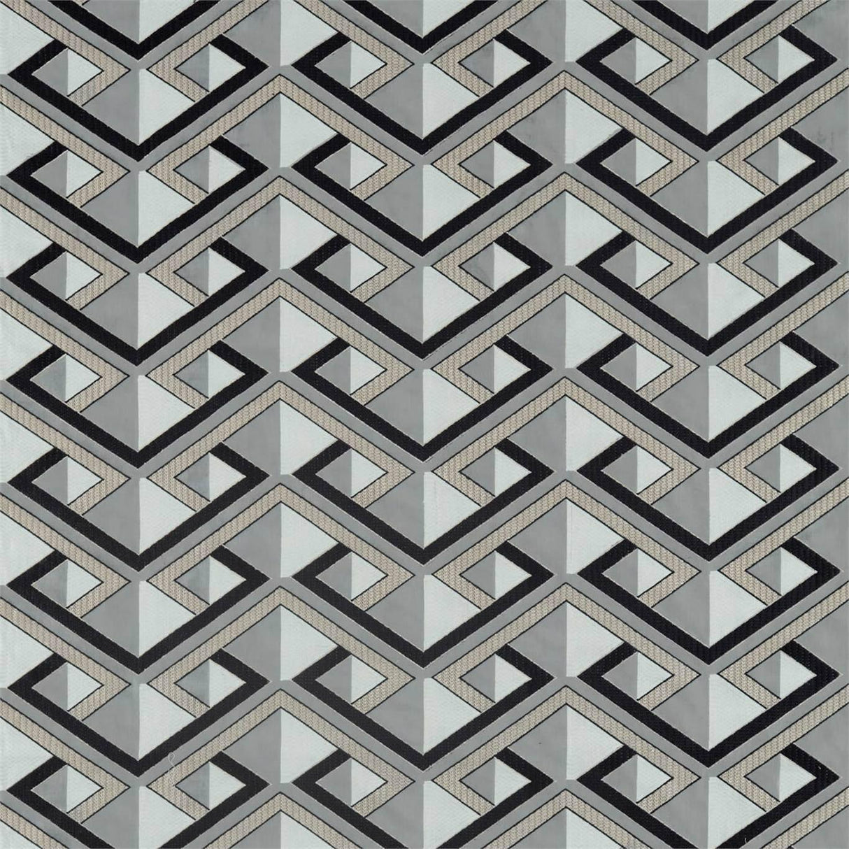 Zoffany Kuba Zinc Fabric