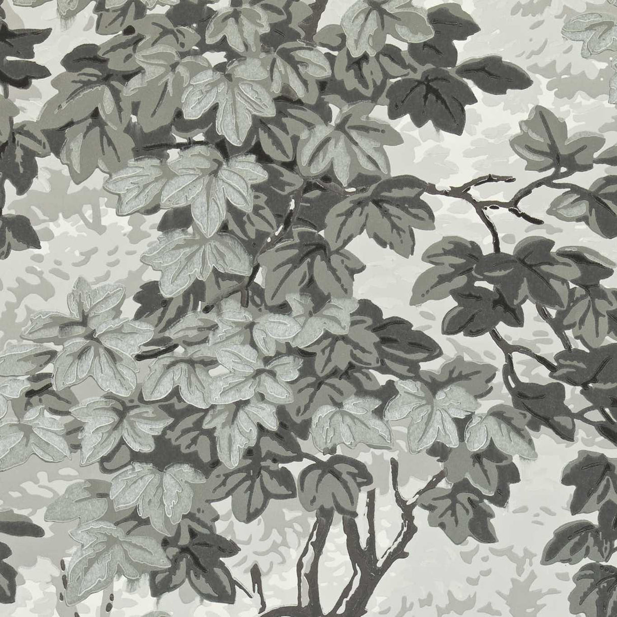 Zoffany Richmond Park Charcoal Wallpaper