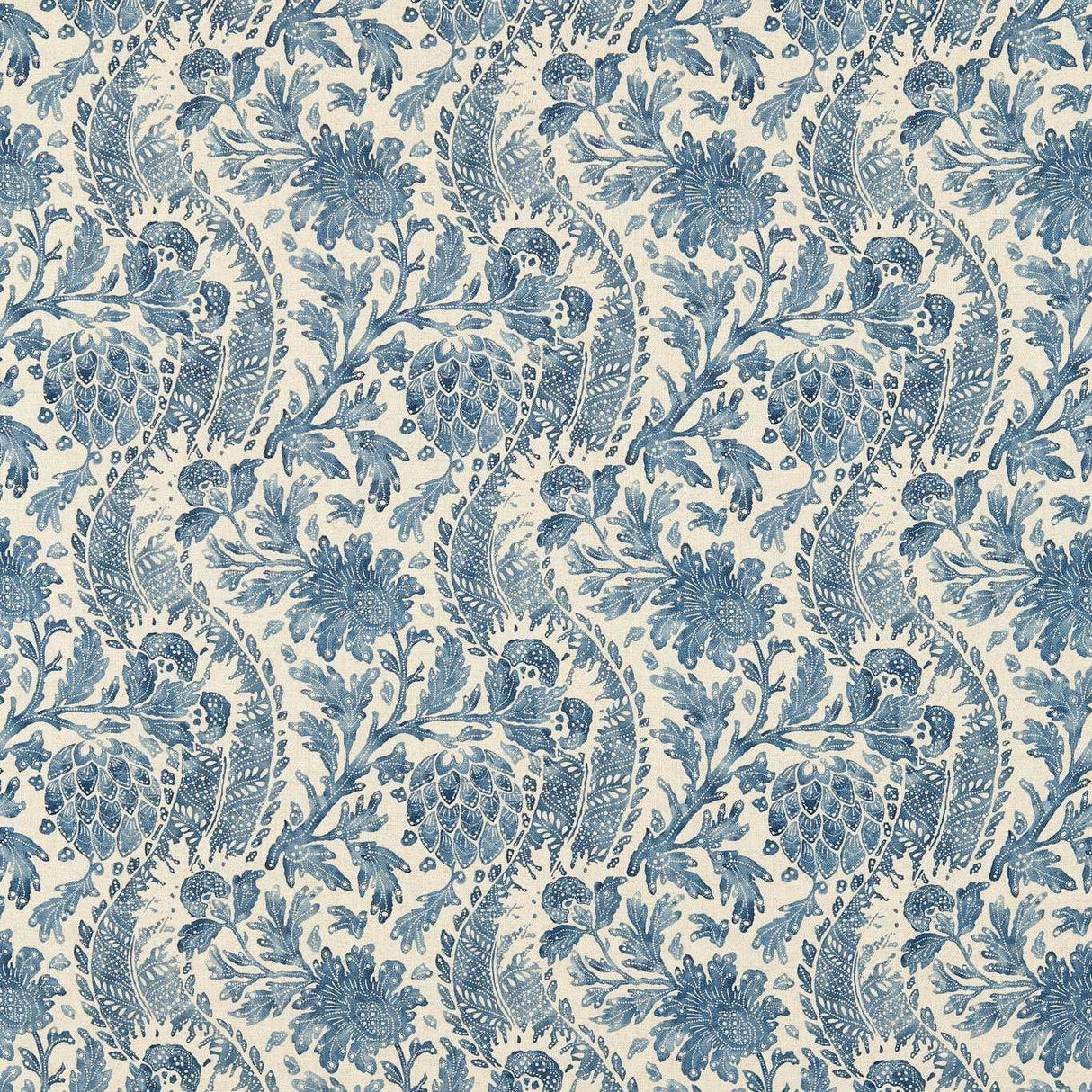 Zoffany Cochin Blue Fabric