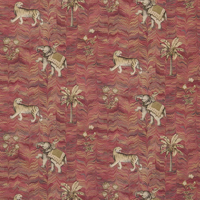 Zoffany Jaipur Red Fabric