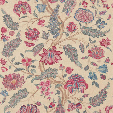 Zoffany Kalamkari Indigo/Red Fabric