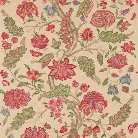 Zoffany Kalamkari Red/Green Fabric
